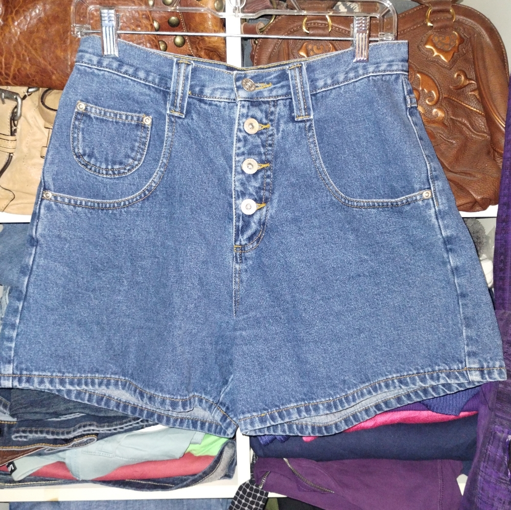 LA Blues Size 10 Women's 90s Blue Denim Shorts